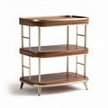 Table d'appoint en bois et métal aux dimensions 40 x 30 x 80cm