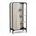 Armoire en bois de chêne clair avec étagères de 80 x 40 x 180cm