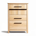 Commode en bois de pin naturel avec quatre tiroirs dimensions 80 x 60 x 40cm