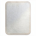 Tapis d'entrée en textile blanc 50 x 70 x 1cm pour intérieur et extérieur